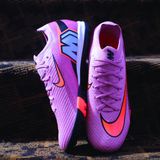  Giày Bóng Đá Cỏ Nhân Tạo Mercurial Vapor 16 Elite Bo Thun Tím Hồng/Cam TF 