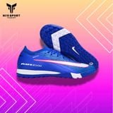  Giày Bóng Đá Cỏ Nhân Tạo Mercurial Vapor 16 Elite Bo Thun Xanh Bích Coban/Hồng TF 