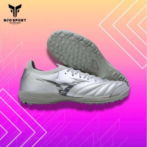  Giày Bóng Đá Cỏ Nhân Tạo Mizuno Morelia Neo 3 Sala Beta SF Bo Thun Japan Bạc TF 