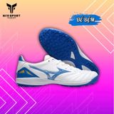  Giày Bóng Đá Cỏ Nhân Tạo Mizuno Morelia NEO 4 Pro Đế Đệm Trắng Xanh TF 