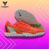  Giày Đá Banh Cỏ Nhân Tạo Mercurial Vapor 14 Pro Bo Thun Hồng Cam TF 
