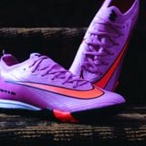  Giày Bóng Đá Cỏ Nhân Tạo Mercurial Vapor 16 Elite Bo Thun Tím Hồng/Cam TF 