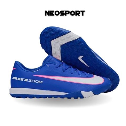  Giày Bóng Đá Cỏ Nhân Tạo Mercurial Vapor 16 Academy Xanh Bích Coban/Hồng TF 