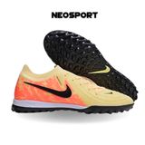  Giày Bóng Đá Cỏ Nhân Tạo Phantom GX2 Elite Bo Thun Vàng Gót Cam TF 