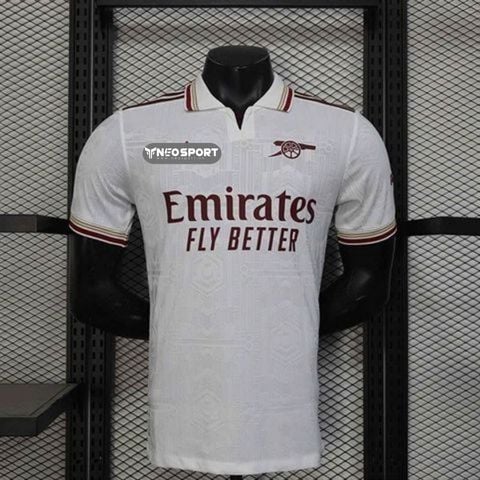  Bộ Quần Áo Bóng Đá - Arsenal Trắng Sân Khách Mẫu Ba 25/26 Bản PLAYER 