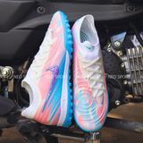  Giày Bóng Đá Cỏ Nhân Tạo Phantom GX2 Elite V1.2 Bo Thun Trắng Hồng Đế Xanh Da TF 