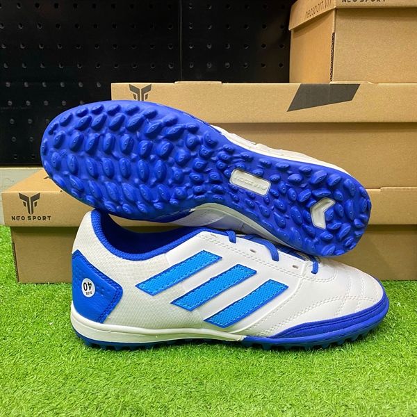  Giày bóng đá cỏ nhân tạo Winbro Top Sala Trắng Xanh Bích TF 