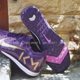  Giày Bóng Đá Cỏ Nhân Tạo Mercurial Vapor 16 Elite Mbappe Bo Thun Tím Đậm TF 