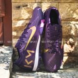  Giày Bóng Đá Cỏ Nhân Tạo Mercurial Vapor 16 Elite Mbappe Bo Thun Tím Đậm TF 