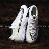  Giày Bóng Đá Cỏ Nhân Tạo Mercurial Vapor 16 Elite Bo Thun Trắng TF 
