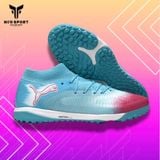  Giày Bóng Đá Cỏ Nhân Tạo Puma Future 8 Ultimate Cổ Cao Xanh biển/Hồng TF 