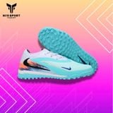  Giày Bóng Đá Cỏ Nhân Tạo Phantom 6 Elite Bo Thun Xanh Ngọc Nhạt TF 