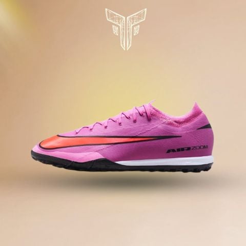  GIÀY BÓNG ĐÁ CHÍNH HÃNG CỎ NHÂN TẠO NIKE ZOOM MERCURIAL VAPOR 16 PRO HỒNG TÍM/CAM TF - FQ8687-600 