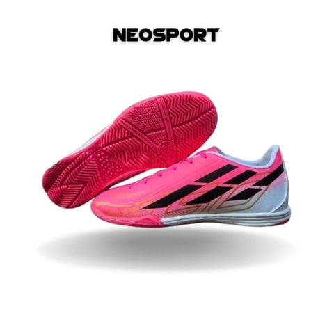  Giày bóng đá Futsal Winbro F50 Hồng Gót Trắng IC 