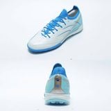  Giày Bóng Đá Cỏ Nhân Tạo Chính Hãng Kelme Flash 6.0.4 Bo Thun Trắng/Xanh Da TF - 8621ZX1406 