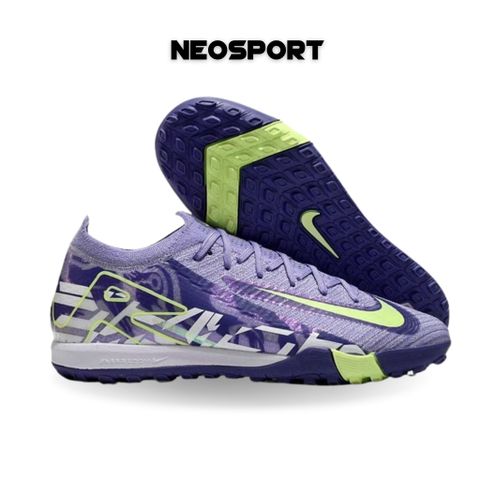  Giày Bóng Đá Cỏ Nhân Tạo Mercurial Vapor 16 Elite Bo Thun Tím/Chuối TF 