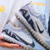  Giày Bóng Đá Cỏ Nhân Tạo Mercurial Vapor 15 Pro Bo thun Xám Đen TF Loại xịn 