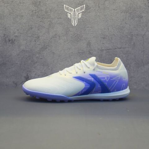  Giày Bóng Đá Cỏ Nhân Tạo Chính Hãng Kelme V-Mach 3.0.4 Bo Thun Trắng/Tím TF - 8621ZX1423 