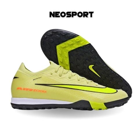  Giày Bóng Đá Cỏ Nhân Tạo Mercurial Vapor 16 Elite Bo Thun Vàng Chanh TF 