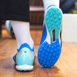  Giày Bóng Đá Cỏ Nhân Tạo Chính Hãng Kelme V-Mach 3.0.4 Bo Thun Xanh Da TF - 8621ZX1423 