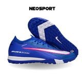  Giày Bóng Đá Cỏ Nhân Tạo Mercurial Vapor 16 Elite Bo Thun Xanh Bích Coban/Hồng TF 