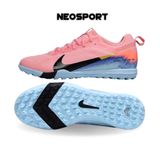  Giày Bóng Đá Cỏ Nhân Tạo Mercurial Vapor 16 Pro Bo Thun Cam Nhạt Xanh Biển TF 