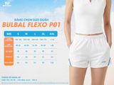  Quần Short Pickleball Nữ Bulbal Flexo P01 Trắng Xanh 