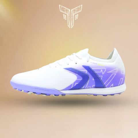 Giày Bóng Đá Cỏ Nhân Tạo Chính Hãng Kelme V-Mach 3.0.4 Bo Thun Trắng/Tím TF - 8621ZX1423 