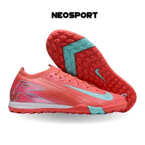  Giày Bóng Đá Cỏ Nhân Tạo Mercurial Vapor 16 Elite Đỏ/Hồng Đế Xanh TF 