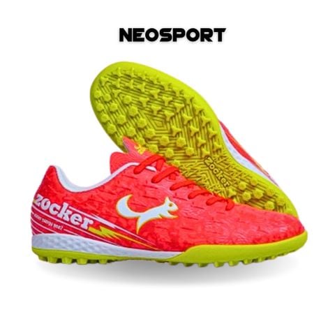  Giày Bóng Đá Chính Hãng Zocker Winner Energy Gen 2 Đỏ Đế Vàng TF 
