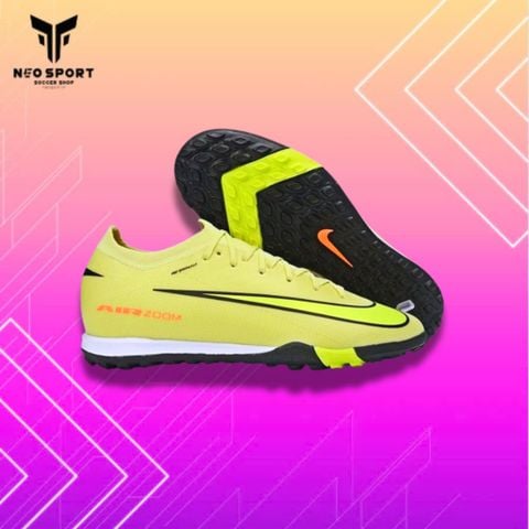  Giày Bóng Đá Cỏ Nhân Tạo Mercurial Vapor 16 Elite Bo Thun Vàng Chanh TF 