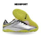  Giày Bóng Đá Cỏ Nhân Tạo Hypervenom Phelon Neymar Bạc Đế Chuối TF 