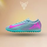  GIÀY BÓNG ĐÁ CHÍNH HÃNG CỎ NHÂN TẠO NIKE ZOOM MERCURIAL VAPOR 16 PRO XÁM XANH/HỒNG TF - FQ8687-301 