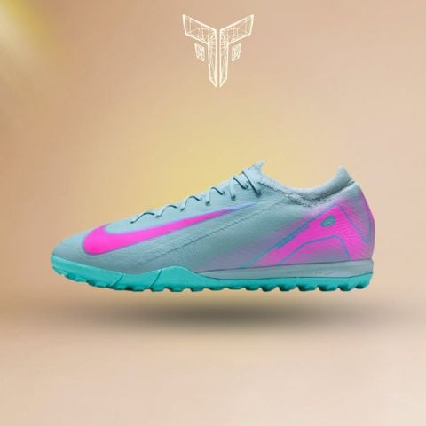  GIÀY BÓNG ĐÁ CHÍNH HÃNG CỎ NHÂN TẠO NIKE ZOOM MERCURIAL VAPOR 16 PRO XÁM XANH/HỒNG TF - FQ8687-301 