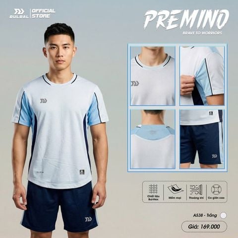  Bộ Quần Áo Bóng Đá Bulbal Premino Trắng 
