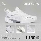  Giày Pickleball Kamito Brillant V2 Trắng 