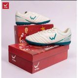  Giày Bóng Đá Trẻ Em Chính Hãng Wika QH19NEO KID Kem Đế Xanh Ngọc TF 