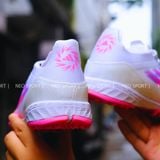  Giày Bóng Đá Cỏ Nhân Tạo F50 Pro Trắng/Hồng TF 