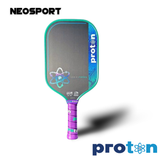  Vợt Pickleball Proton Series 3 Project Peacock Elongated Xanh Ngọc 15mm 