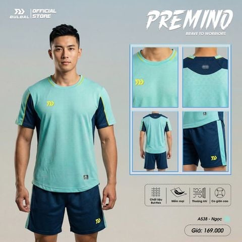  Bộ Quần Áo Bóng Đá Bulbal Premino Xanh Ngọc 