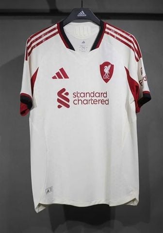  Áo đấu Liverpool 2025/26 sân thứ 3 Trắng/Đỏ - Chuẩn Player 