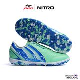  Giày Bóng Đá Cỏ Nhân Tạo Chính Hãng Thái Lan Pan Nitro Xanh Ngọc TF 