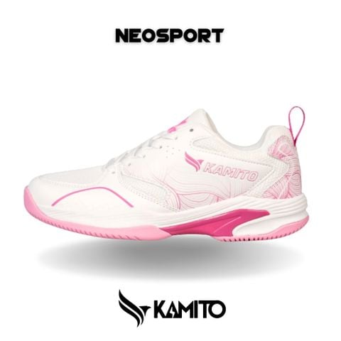  Giày Pickleball Nữ Kamito Brillant V2 Trắng/Hồng 