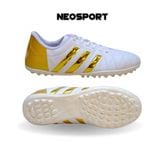  Giày Bóng Đá Cỏ Nhân Tạo 3 sọc 11Pro NEO Da sần Vàng Trắng TF 