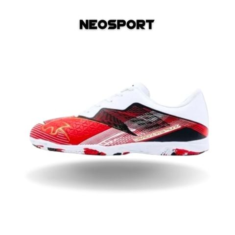  Giày Bóng Đá Futsal Chính Hãng Thái Lan Pan Super Sonic 5 Trắng/Đỏ IC 
