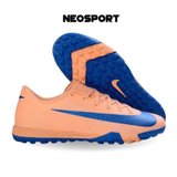  Giày Bóng Đá Cỏ Nhân Tạo Mercurial Vapor 16 Academy Cam Nhạt Đế Xanh Bích TF 