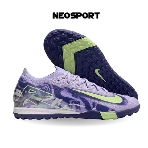  Giày Bóng Đá Cỏ Nhân Tạo Mercurial Vapor 16 Elite Bo Thun Tím Nhạt/Chuối TF 