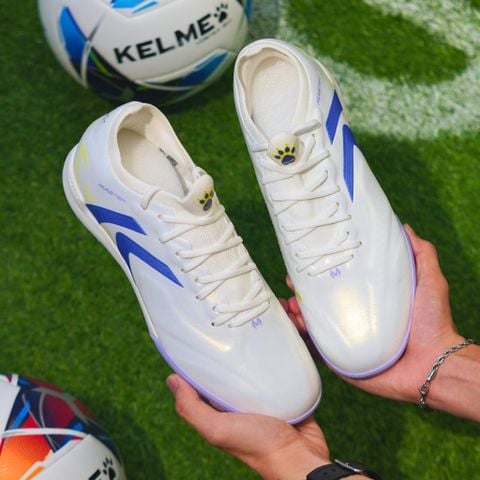  Giày Bóng Đá Cỏ Nhân Tạo Chính Hãng Kelme MAESTRO 3.0.4 Bo Thun Trắng/Tím TF - 8621ZX1439 