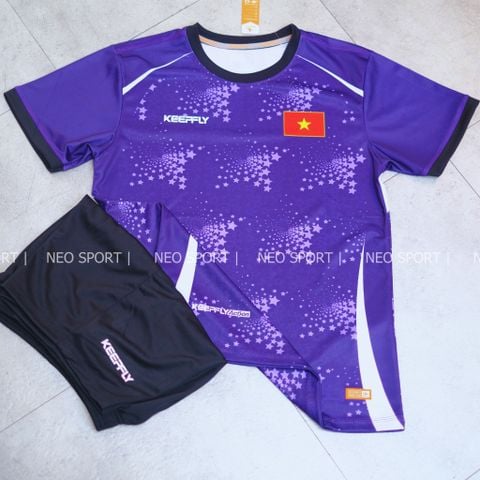  Bộ Quần Áo Bóng Đá KEEPFLY - Việt Nam Tím 