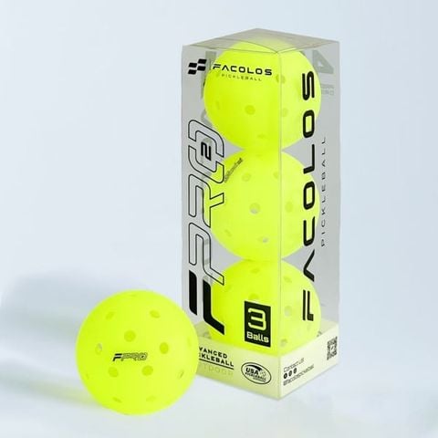  Bóng Thi Đấu Pickleball Facolos F-Pro Advanced 2025 - Combo 3 Quả 